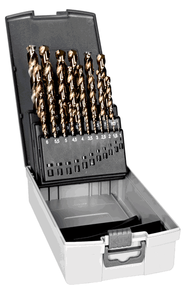 Zestaw 25 szt. wiertła kobaltowe HSS-E do metalu 1-13 mm BAHCO