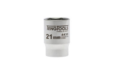 Nasadka 6-kątna nierdzewna z chwytem 1/2" 21 mm Teng Tools