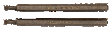 Bit 1/4" do śrub płaskich 1,2x6,5x100 mm, 2 szt. BAHCO