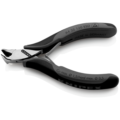 Szczypce tnące czołowe dla elektroników ESD 64 32 120 ESD KNIPEX