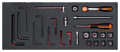 Nasadki 1/4" 24 elementy BAHCO