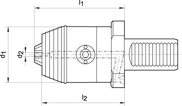 Uchwyt wiertarski VDI CNC NC30/2,5-16mm WTE