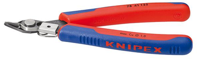 Szczypce tnące boczne, 125mm, dla elektroników, 78 41 125, KNIPEX