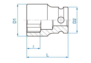 NASADKA UDAROWA 3/8" 7mm x 32mm, 6-kąt King Tony