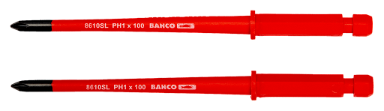 Grot wymienny izolowany SLIM PH2x100 mm do wkrętaka 808060, 2 szt. BAHCO