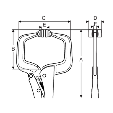 Szczypce Morse'a typu C 175 mm BAHCO