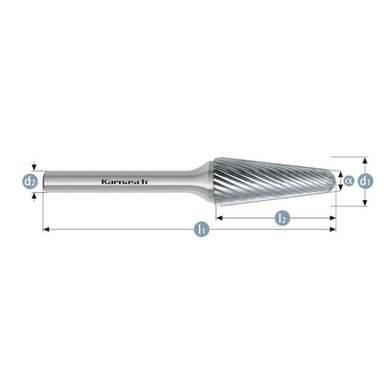 Pilnik obrotowy KEL HP-2 12x32x6x77 Integra Tools