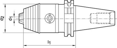 Uchwyt wiertarski precyzyjny CNC DIN69871 A R/L 2,5-16 SK40 WTE